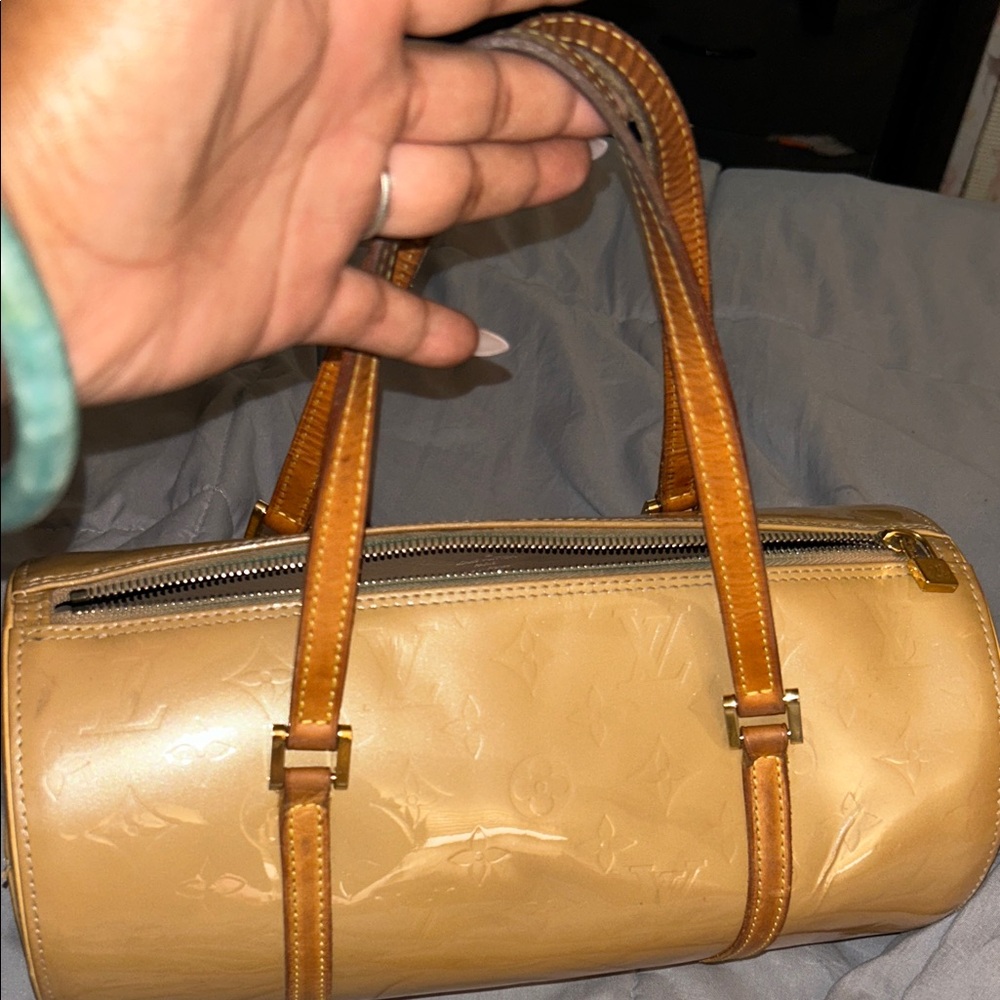 Louis Vuitton Beige Monogram Satchel - Picture 6 of 6